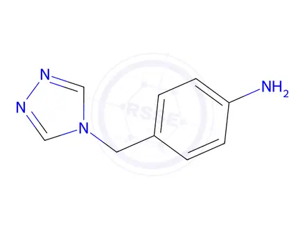 Chemical structure of 4-[(4H-1,2,4-Triazol-4-yl)methyl]benzeneamine