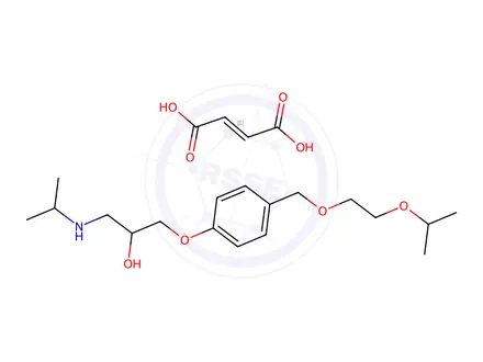 Chemical structure of Bisoprolol Fumarate