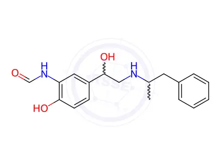 Chemical structure of N-(2-Hydroxy-5-(1-hydroxy-2-((1-phenylpropan-2-yl)amino)ethyl)phenyl)formamide