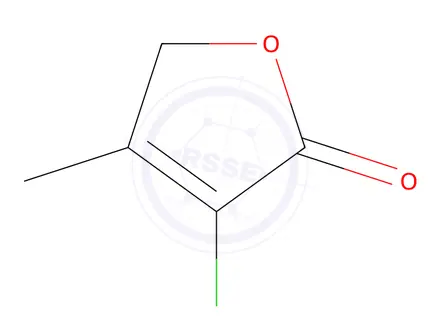 Chemical structure of 3-chloro-4-methyl-5H-furan-2-one