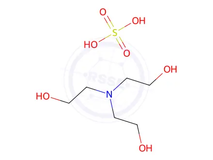 Chemical structure of Ethanol, 2,2,2-nitrilotris-, sulfate (2:1) (salt)