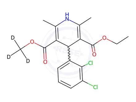 Chemical structure of rac Felodipine-d3