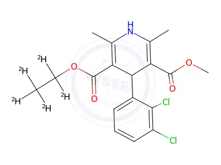 Chemical structure of Felodipine-d5