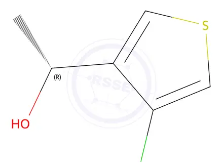 Chemical structure of (R)-1-(4-Chlorothiophen-3-yl)ethan-1-ol