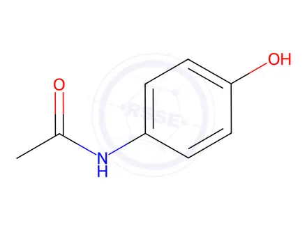 Chemical structure of Paracetamol in methanol