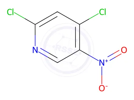 Chemical structure of 2,4-Dichloro-5-nitro-pyridine