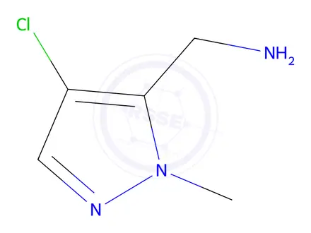 Chemical structure of (4-Chloro-1-methyl-1h-pyrazol-5-yl)methanamine