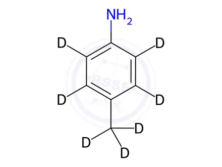 Chemical structure of 4-Toluidine-d7