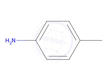 Chemical structure of P-Toluidine in methanol