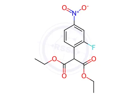 Chemical structure of Diethyl 2-(2-fluoro-4-nitrophenyl)malonate