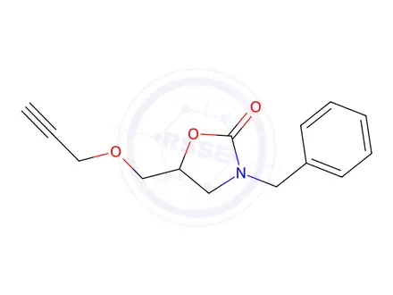 Chemical structure of 3-Benzyl-5-[(2-propynyloxy)methyl]oxazolidin-2-one