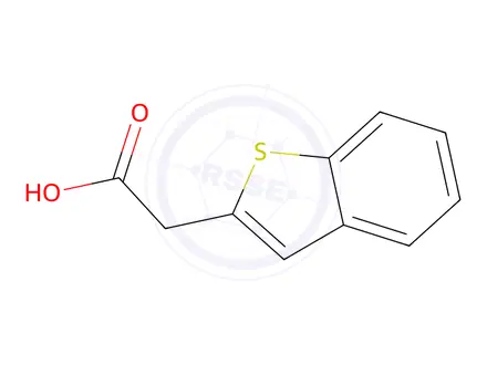 Chemical structure of 2-(Benzo[b]thiophen-2-yl)acetic Acid