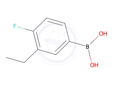 Chemical structure of 3-Ethyl-4-fluorophenylboronic acid