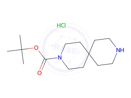 Chemical structure of 3-Boc-3,9-diazaspiro[5.5]undecane Hydrochloride