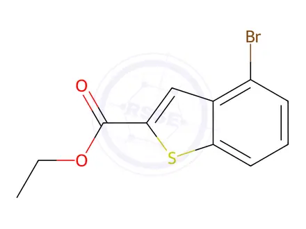 Chemical structure of Ethyl-4-Bromo-1-Benzothiophene-2-Carboxylate