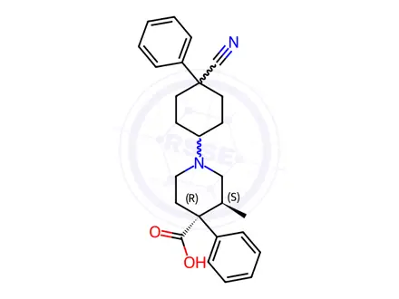 Chemical structure of Levocabastine HCl EP Impurity A