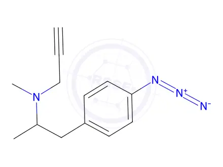 Chemical structure of rac 4-Azido Deprenyl-d3