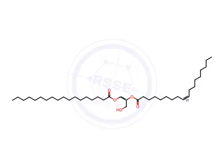 Chemical structure of 1-stearoyl-2-oleoylglycerol