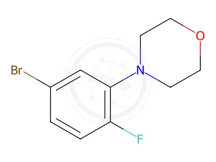 Chemical structure of 4-(5-Bromo-2-fluorophenyl)morpholine