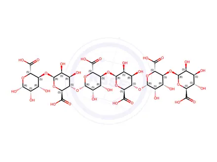 Chemical structure of D-hexamannuronic acid hexasodium salt