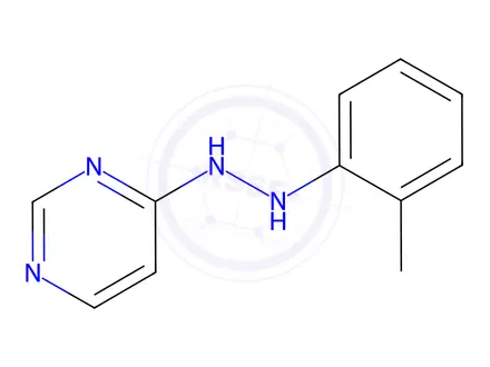 Chemical structure of 4-(2-(o-Tolyl)hydrazono)-1,4-dihydropyrimidine