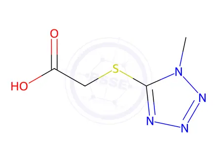 Chemical structure of [(1-Methyl-1H-tetrazol-5-yl)thio]acetic acid