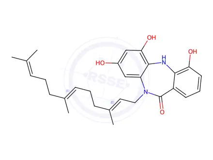 Chemical structure of Diazepinomicin