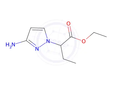 Chemical structure of Ethyl 2-(3-amino-1h-pyrazol-1-yl)butanoate