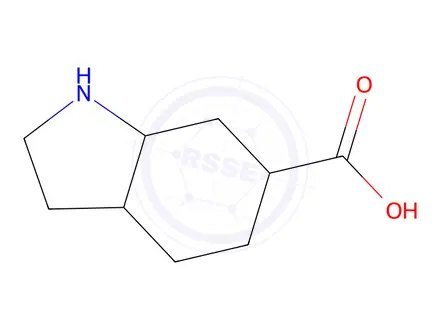 Chemical structure of octahydro-1H-indole-6-carboxylic acid