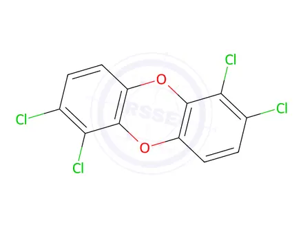 Chemical structure of 1,2,6,7-Tetrachlorodibenzo-p-dioxin
