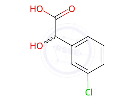 Chemical structure of 3-Chloromandelic acid