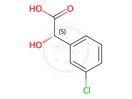 Chemical structure of (S)-2-(3-Chlorophenyl)-2-hydroxyacetic acid