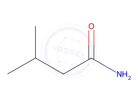 Chemical structure of 3-methylbutanamide