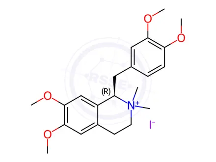 Chemical structure of (R)-N-Methyl-Laudanosine Iodide