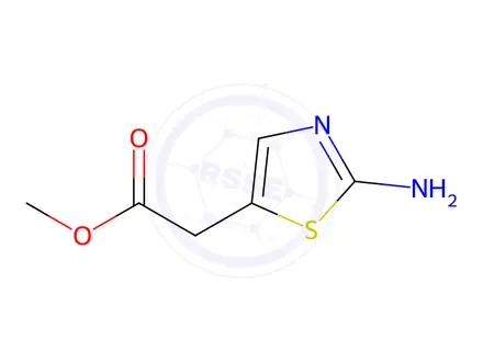 Chemical structure of (2-Amino-thiazol-5-yl)-acetic acid methyl ester