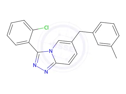 Chemical structure of 3-(2-Chlorophenyl)-6-(3-methylbenzyl)-[1,2,4]triazolo[4,3-a]pyridine