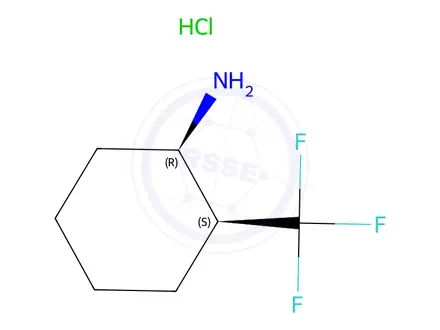 Chemical structure of (1R,2S)-2-Trifluoromethyl-cyclohexylamine hydrochloride