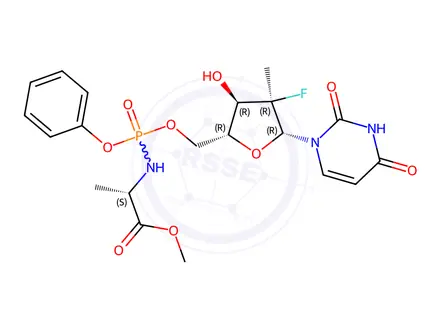 Chemical structure of Sofosbuvir o-desisopropyl o-methyl ester