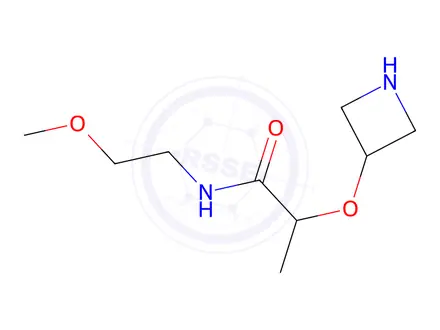 Chemical structure of 2-(Azetidin-3-yloxy)-N-(2-methoxyethyl)propanamide