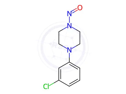 Chemical structure of Trazodone Hydrochloride Impurity 36 (N-Nitroso Trazodone Hydrochloride EP Impurity L)