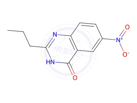 Chemical structure of 6-Nitro-2-propylquinazolin-4(1H)-one