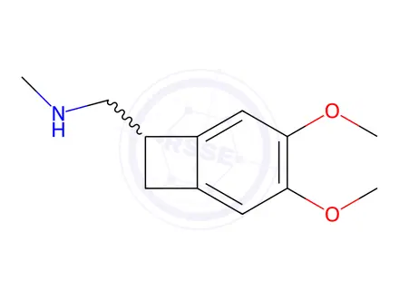Chemical structure of 3,4-Dimethoxy-N-methylbicyclo[4.2.0]octa-1,3,5-triene-7-methanamine