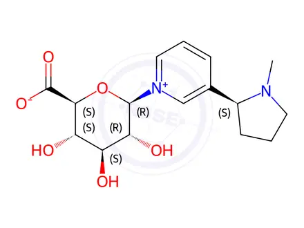 Chemical structure of Nicotine N-beta-D-Glucuronide