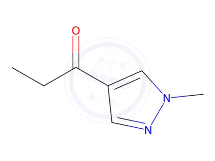 Chemical structure of 1-(1-Methyl-1H-pyrazol-4-yl)propan-1-one