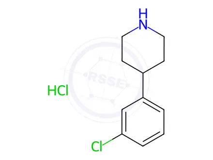 Chemical structure of 4-(3-Chlorophenyl)piperidine hydrochloride