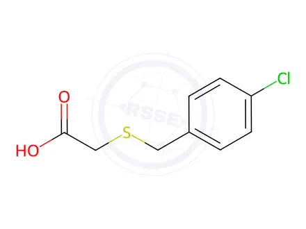 Chemical structure of [(4-Chlorobenzyl)thio]acetic acid