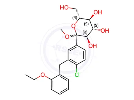 Chemical structure of Dapagliflozin Impurity 137