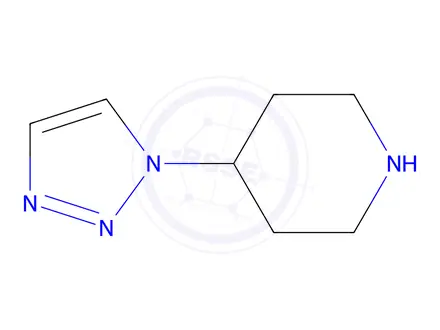 Chemical structure of 4-(1h-1,2,3-triazol-1-yl)piperidine