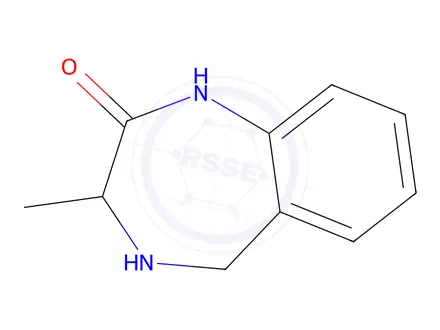 Chemical structure of (S)-3-Methyl-4,5-dihydro-1H-benzo[e][1,4]diazepin-2(3H)-one