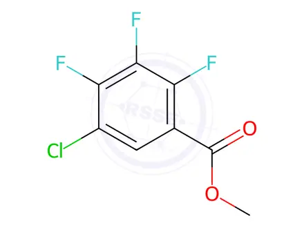 Chemical structure of Benzoic acid, 5-chloro-2,3,4-trifluoro-, methyl ester
